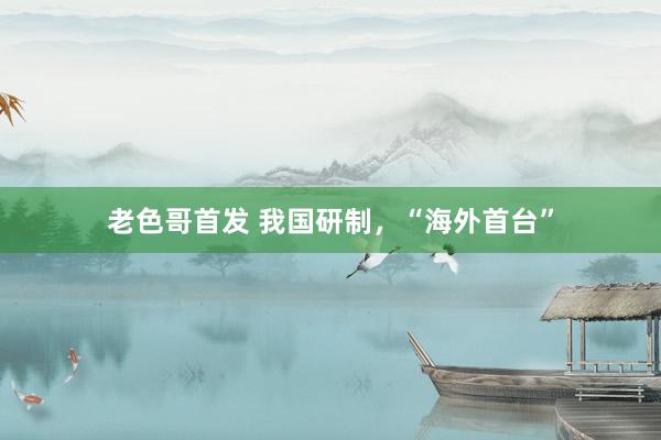 老色哥首发 我国研制，“海外首台”