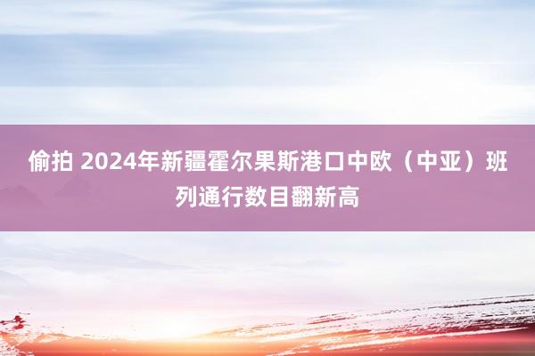 偷拍 2024年新疆霍尔果斯港口中欧（中亚）班列通行数目翻新高