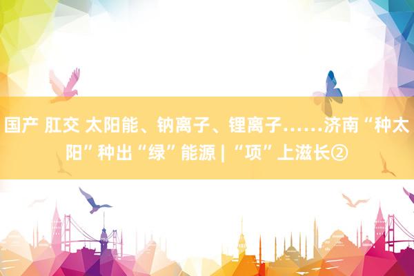 国产 肛交 太阳能、钠离子、锂离子……济南“种太阳”种出“绿”能源 | “项”上滋长②