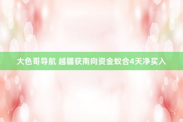 大色哥导航 越疆获南向资金蚁合4天净买入