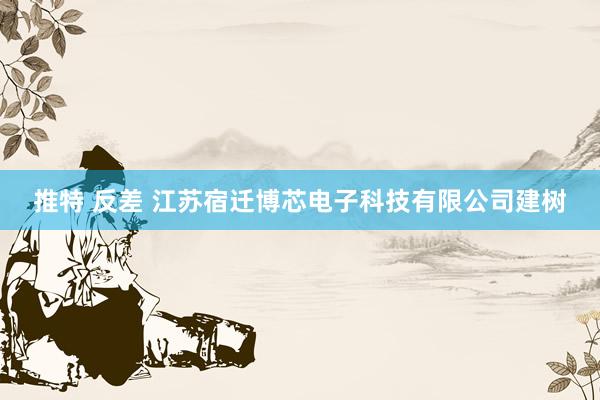推特 反差 江苏宿迁博芯电子科技有限公司建树