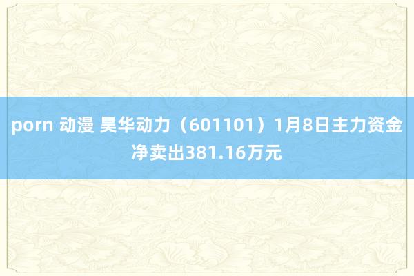 porn 动漫 昊华动力（601101）1月8日主力资金净卖出381.16万元